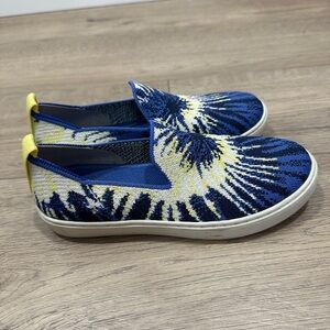 Rothy's The Kids Sneaker Blue Burst colorway